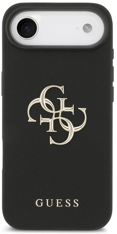 „Guess Grained Big 4G“ ir „Classic Logo“ dėklas, skirtas „Apple iPhone Air“, juodos spalvos