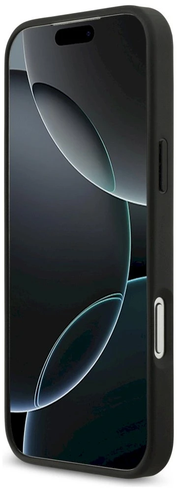 Original dėklas GUESS Grained Big 4G & Classic Logo skirtas Apple iPhone 17 Pro Max juodos spalvos