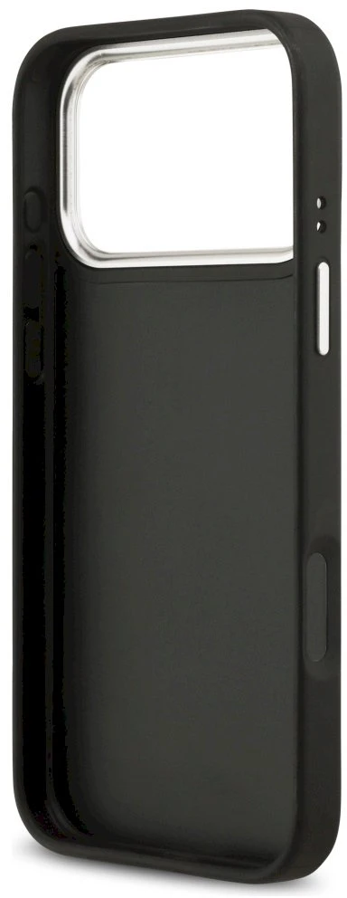 Dėklas Guess Grained Big 4G Classic Logo iPhone 17 Pro Max juodos spalvos