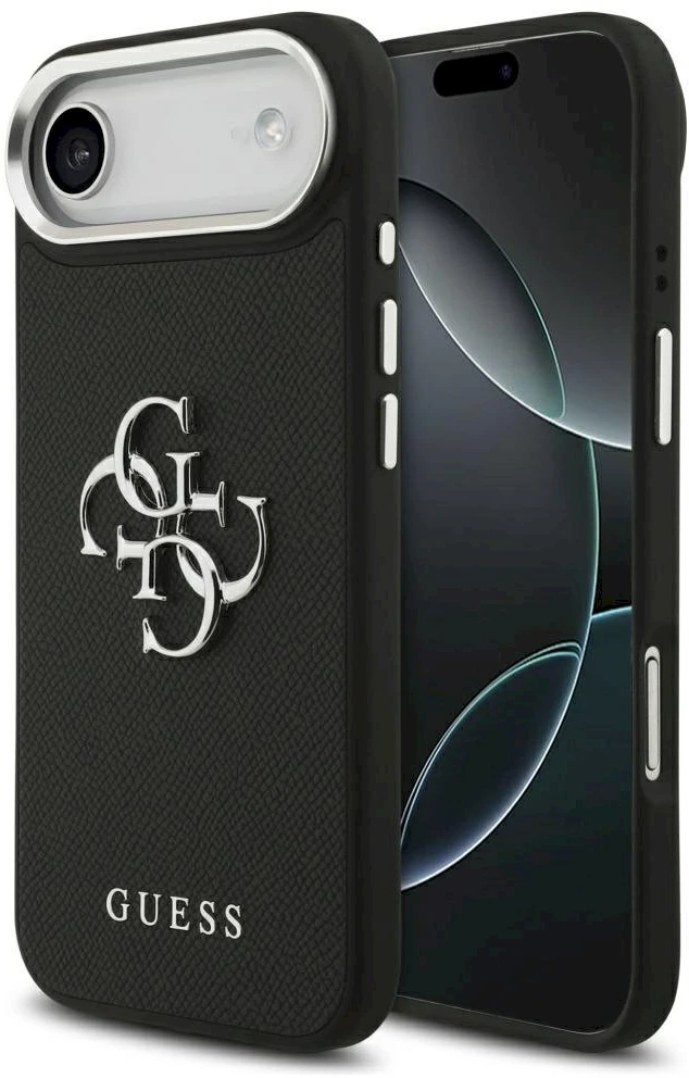 Dėklas Guess Grained Big 4G Classic Logo for Apple iPhone Air juodos spalvos