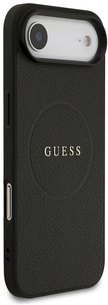 Guess Grained Ring MagSafe - dėklas skirtas Apple iPhone Air juodas