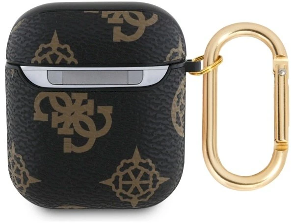 Guess GUA2PG4GPK AirPods 1/2 dėklas juodos spalvos 4G Hook