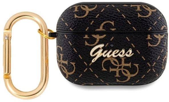 Guess GUAP2PG4GPK AirPods Pro 2 (2022/2023) dėklas juodos spalvos 4G Hook