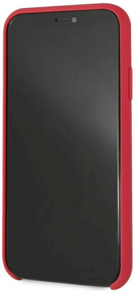 Guess GUHCI61LSGLRE iPhone XR raudonas/raudonas kietas silikoninis dėklas