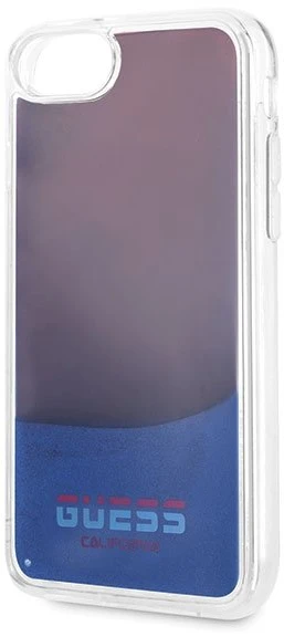 Dėklas Guess California Glow tamsiame dėkle, skirta iPhone 7 / 8 / SE 2020 - raudona
