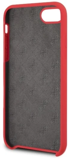 Guess GUHCI8LSGLRE iPhone 7/8/SE 2020/SE 2022 raudonas/raudonas kietas silikoninis dėklas