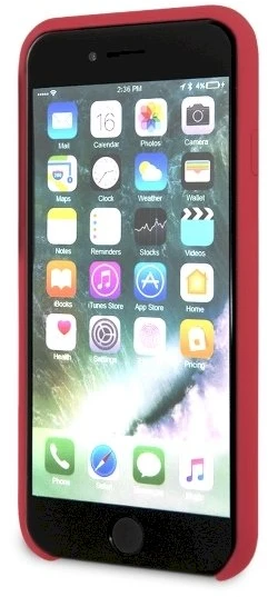 Guess GUHCI8LSGLRE iPhone 7/8/SE 2020/SE 2022 raudonas/raudonas kietas silikoninis dėklas