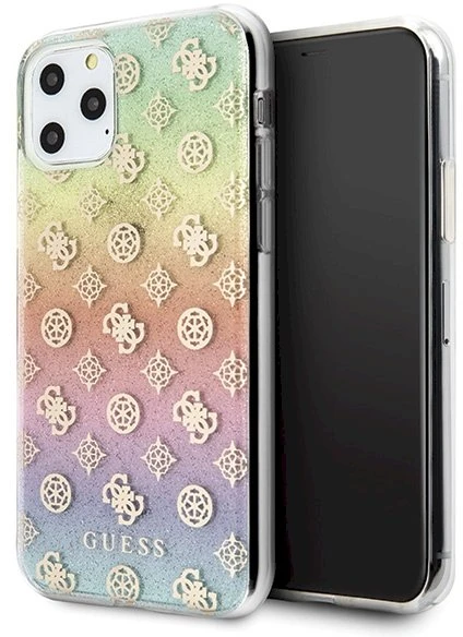 Apple iPhone 11 Pro Guess Multicolor Dėklas Iridescent 4G Peony (GUHCN58PEOML) įvairiaspalvis