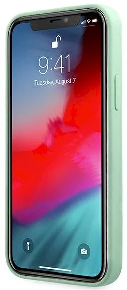 „Guess“ metalinis logotipo dėklas iPhone 12 Pro Max 6.7" - Žalias