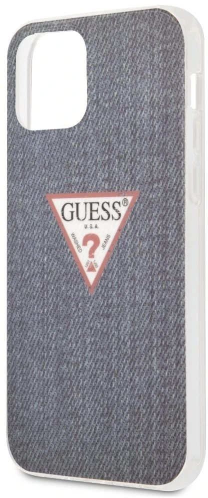 Apple iPhone 12 Pro Max Guess dėklas Jeans Collection (GUHCP12LPCUJULDB) mėlynos spalvos