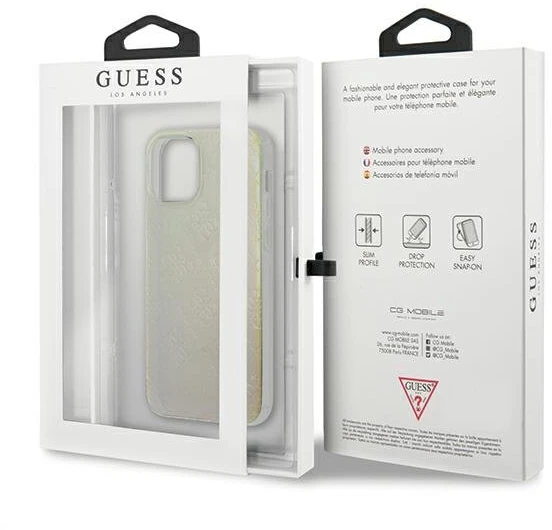 Apple iPhone 12 Mini Guess dėklas 4G 3D Pattern Collection (GUHCP12S3D4GIRBL) įvairiaspalvis