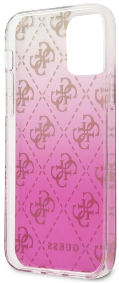 Guess GUHCP12SPCU4GGPI Apple iPhone 12 mini 5,4″ rožinės spalvos kietas dėklas 4G Gradient