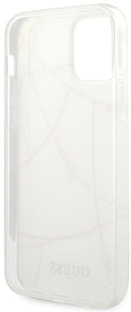 Dėklas GUESS GUHCP12SPCUCHWH HARD CASE GOLD CHAIN COLLECTION IPHONE 12 MINI Baltas