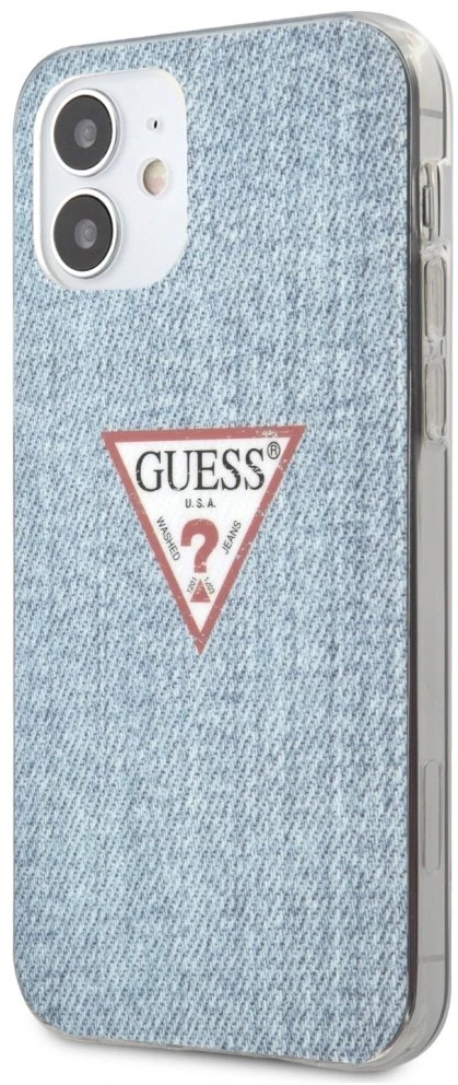 Dėklas GUESS HARD CASE JEANS COLLECTION IPHONE 12 MINI LIGHT Mėlynas