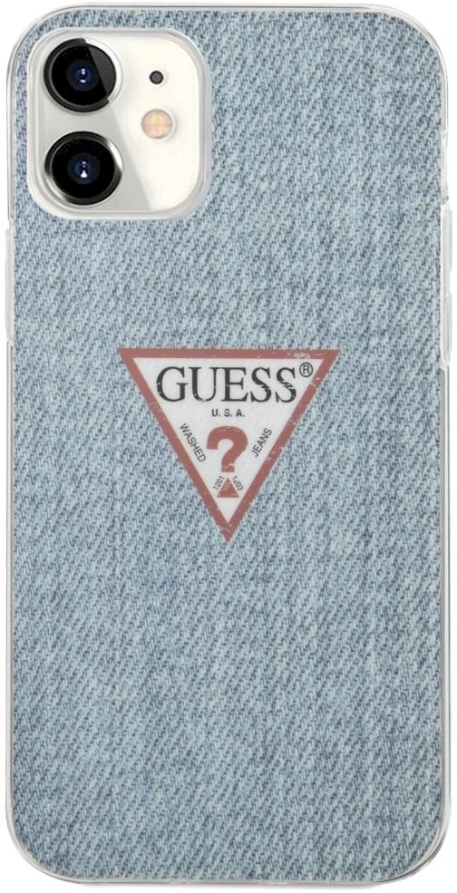 Dėklas GUESS HARD CASE JEANS COLLECTION IPHONE 12 MINI LIGHT Mėlynas