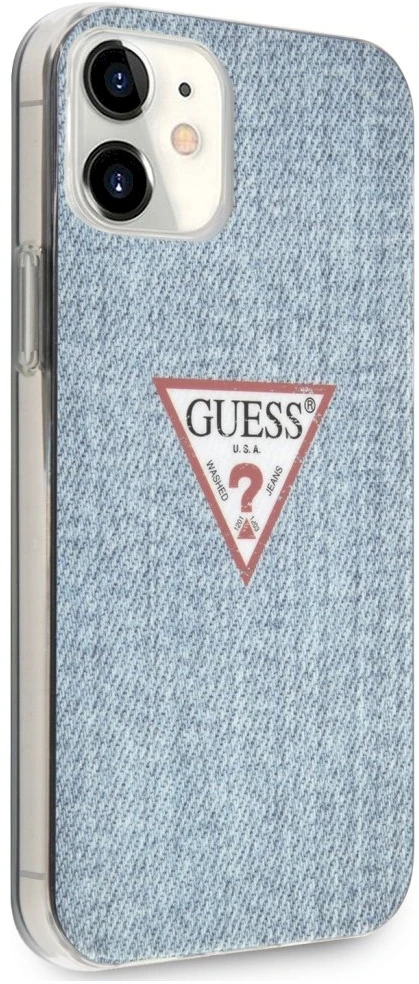 Dėklas GUESS HARD CASE JEANS COLLECTION IPHONE 12 MINI LIGHT Mėlynas