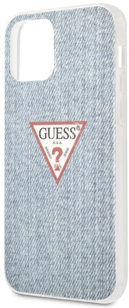 Dėklas GUESS HARD CASE JEANS COLLECTION IPHONE 12 MINI LIGHT Mėlynas