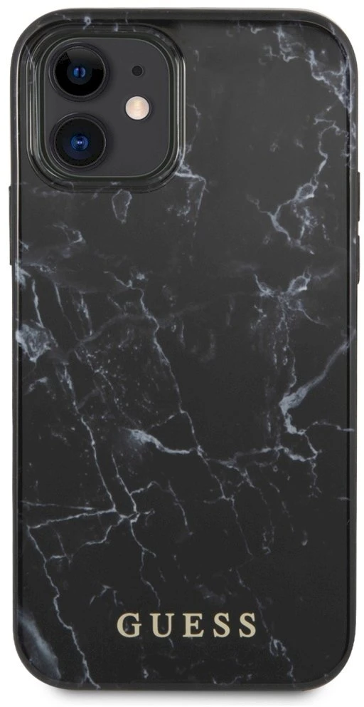 Original Apple iPhone 12 Mini 5,4" Guess GUHCP12SPCUMABK dėklas telefonui juodos spalvos