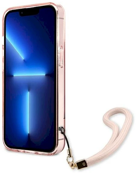 Dėklas Guess Translucent Stap Case for iPhone 13 Pro Max - Rožinė