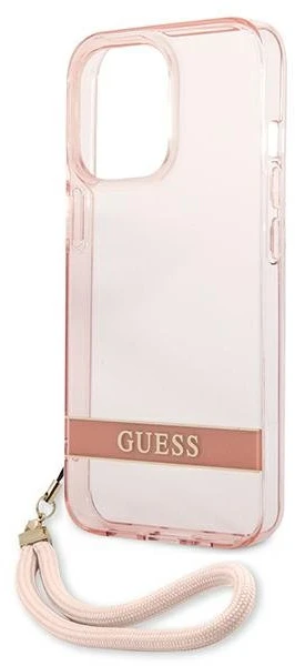 Dėklas Guess Translucent Stap Case for iPhone 13 Pro Max - Rožinė