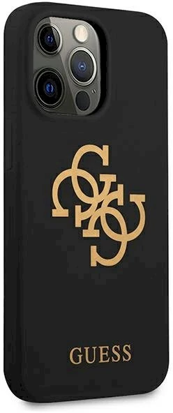 Dėklas Guess GUHCP13XLS4GGBK iPhone 13 Pro Max6,7" juoda/juodas hard case Silicone 4G Logo