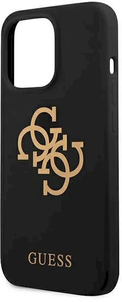 Dėklas Guess GUHCP13XLS4GGBK iPhone 13 Pro Max6,7" juoda/juodas hard case Silicone 4G Logo