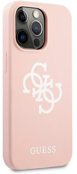 Dėklas Guess GUHCP13XLS4GWPI, skirtas iPhone 13 Pro Max, rožinis