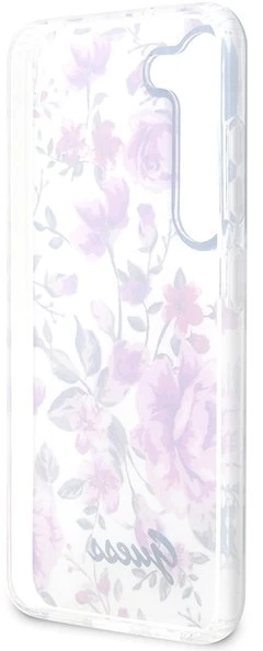Guess GUHCS23MHCFWST S23+ S916 baltos spalvos kietas dėklas Flower Collection