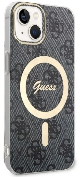 Dėklas Guess GUHMP14MH4STK iPhone 14 Plus/ 15 Plus 6.7" juoda/juodas hardcase 4G MagSafe