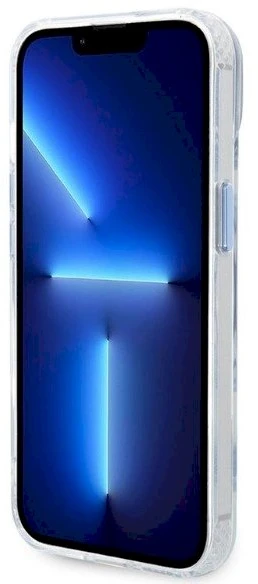 Guess GUHMP14MHTRMB Apple iPhone 14 Plus / 15 Plus 6.7″ mėlynas kietas dėklas Metal Outline Magsafe