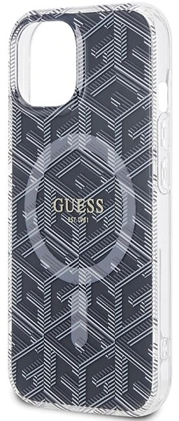 Dėklas GUESS GUHMP15MHGCUSTGK IPHONE 15 PLUS / 14 PLUS 6.7 "Juodas / Juodas HARDCASE IML GCUBE MAGSAFE