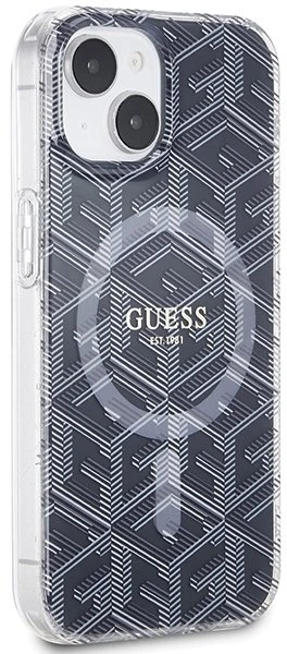 Dėklas GUESS GUHMP15MHGCUSTGK IPHONE 15 PLUS / 14 PLUS 6.7 "Juodas / Juodas HARDCASE IML GCUBE MAGSAFE