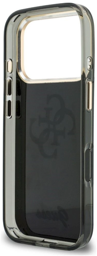 Dėklas Guess IML 4G Script Metal Case for iPhone 17 Pro Max / 18 Pro Max - Juoda