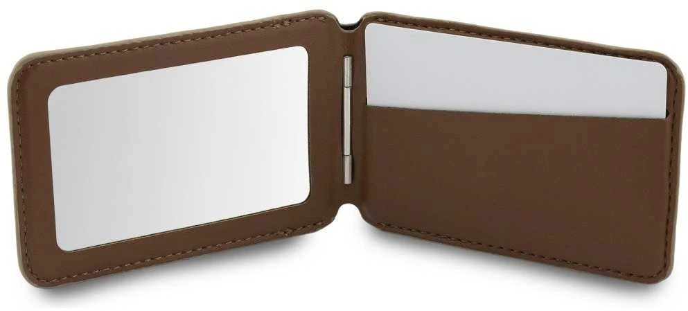 Dėklas „Guess PU 4G Mirror MagSafe“ kortelių stovas, rudas