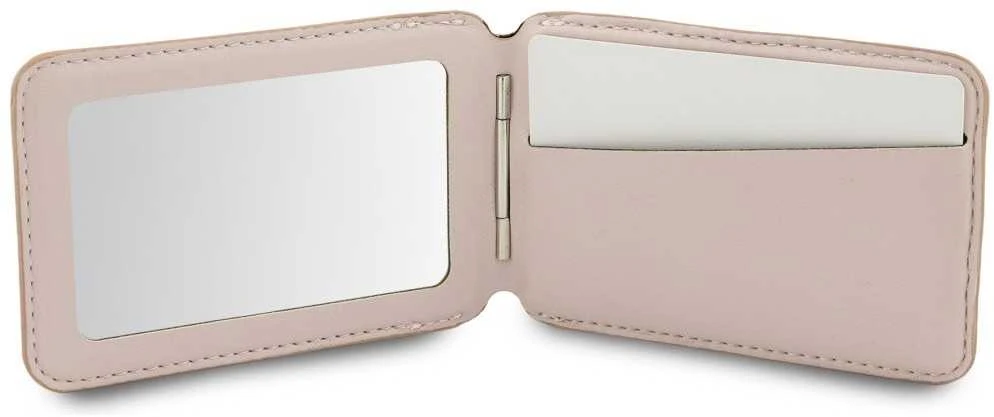 Dėklas Guess PU 4G Mirror MagSafe Cardslot Stand Rožinė