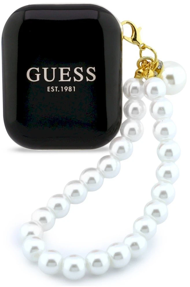 Belaidės ausinės GUESS TWS Pearl Strap GUE005292 juodas