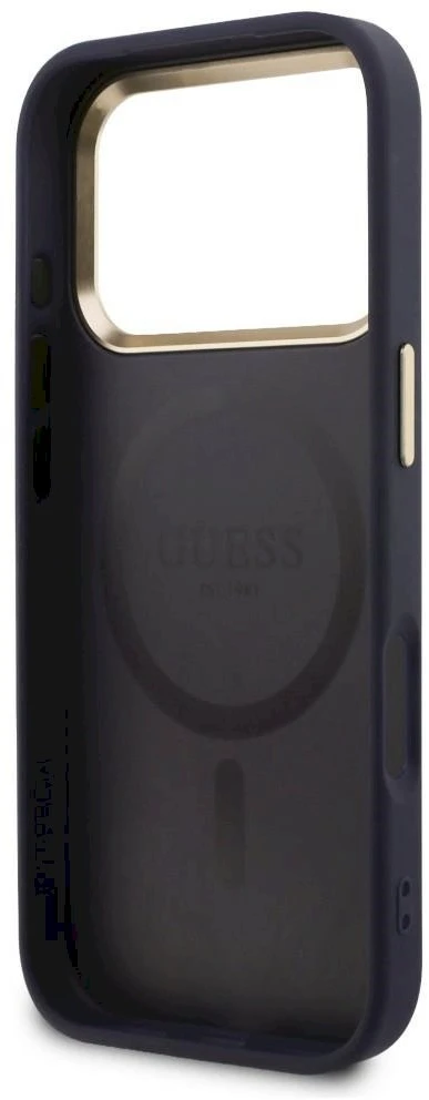 „Guess“ perforuotas 4G „MagSafe“ dėklas, skirtas „iPhone 17 Pro“ - mėlynas