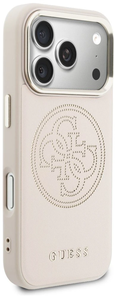„Guess“ perforuotas 4G „MagSafe“ dėklas, skirtas „iPhone 17 Pro Max“ - Rožinė