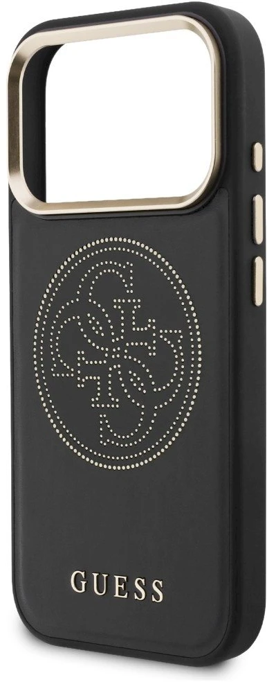 „Guess“ perforuotas 4G „MagSafe“ dėklas, skirtas „iPhone 17 Pro“ - juodas