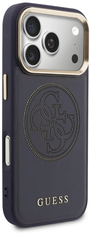 „Guess“ perforuotas 4G „MagSafe“ dėklas, skirtas „iPhone 17 Pro Max“ - mėlynas