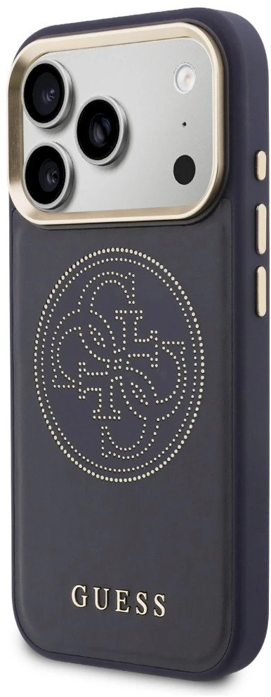 „Guess“ perforuotas 4G „MagSafe“ dėklas, skirtas „iPhone 17 Pro“ - mėlynas