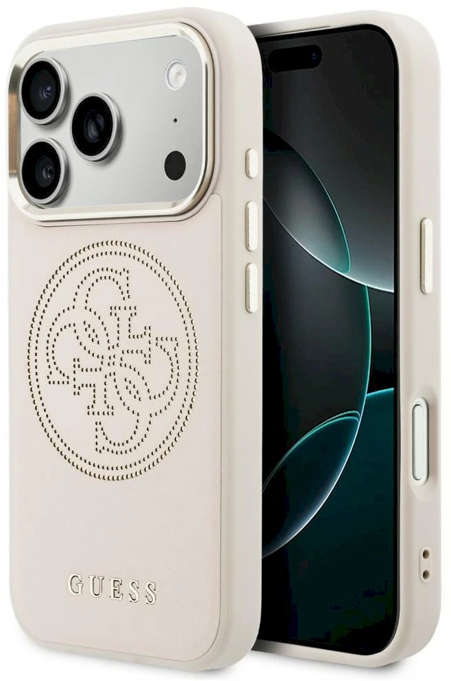 „Guess“ perforuotas 4G „MagSafe“ dėklas, skirtas „iPhone 17 Pro Max“ - Rožinė
