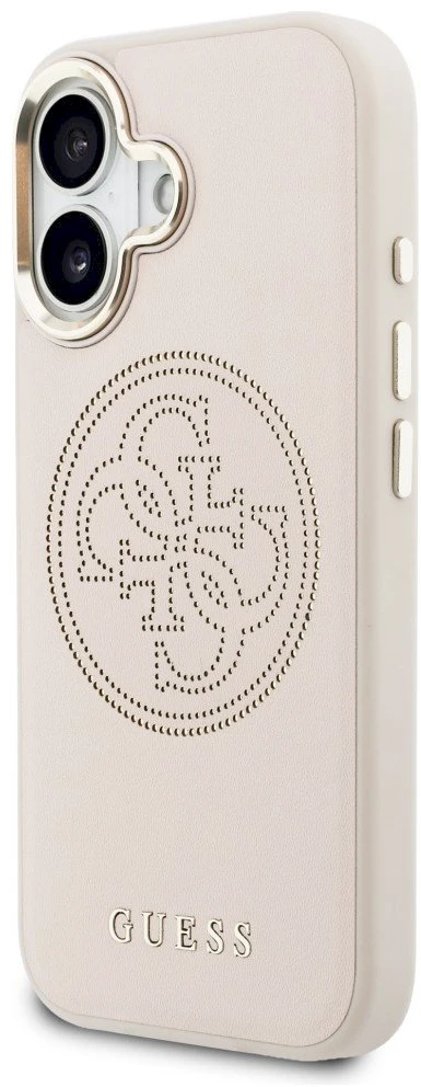„Guess“ perforuotas 4G „MagSafe“ dėklas, skirtas „iPhone 17“ - Rožinė