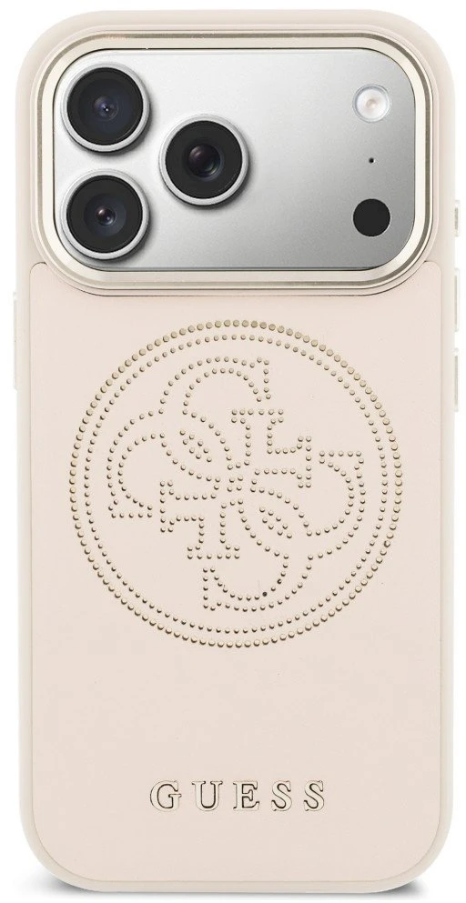 „Guess“ perforuotas 4G „MagSafe“ dėklas, skirtas „iPhone 17 Pro Max“ - Rožinė