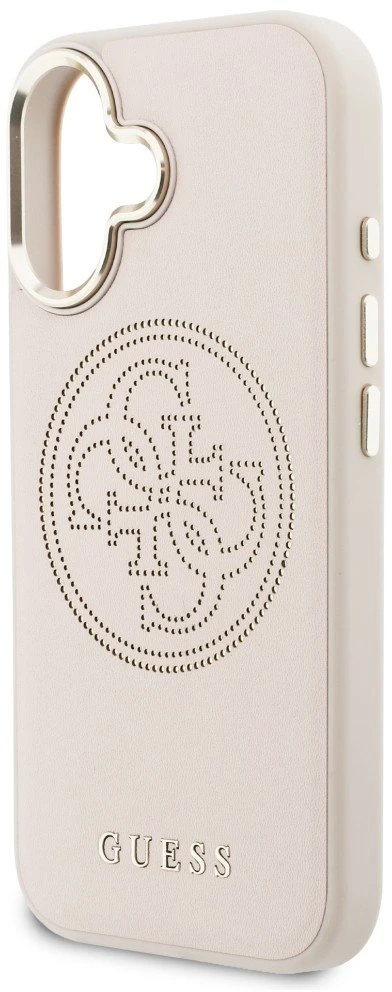 „Guess“ perforuotas 4G „MagSafe“ dėklas, skirtas „iPhone 17“ - Rožinė
