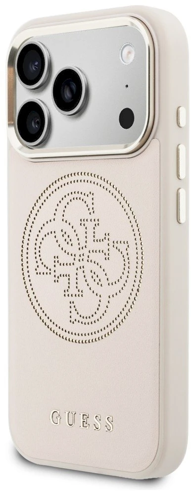 „Guess“ perforuotas 4G „MagSafe“ dėklas, skirtas „iPhone 17 Pro Max“ - Rožinė