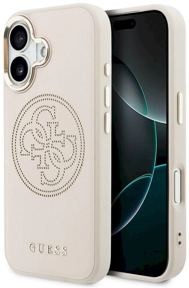 „Guess“ perforuotas 4G „MagSafe“ dėklas, skirtas „iPhone 17“ - Rožinė