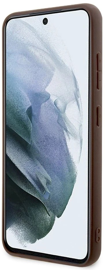 Dėklas GUESS GUHCS23S4GBBR S23 S911 BRONZE/BROWN HARDCASE 4G BIG METAL LOGO