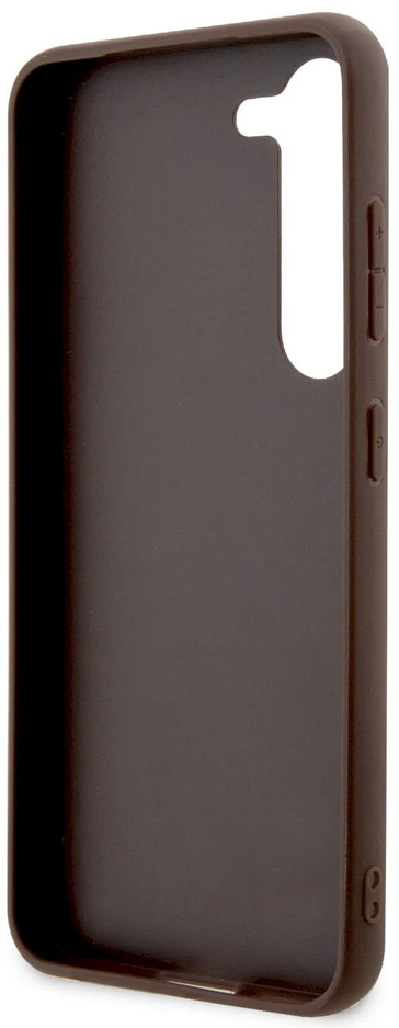 Dėklas GUESS GUHCS23S4GBBR S23 S911 BRONZE/BROWN HARDCASE 4G BIG METAL LOGO