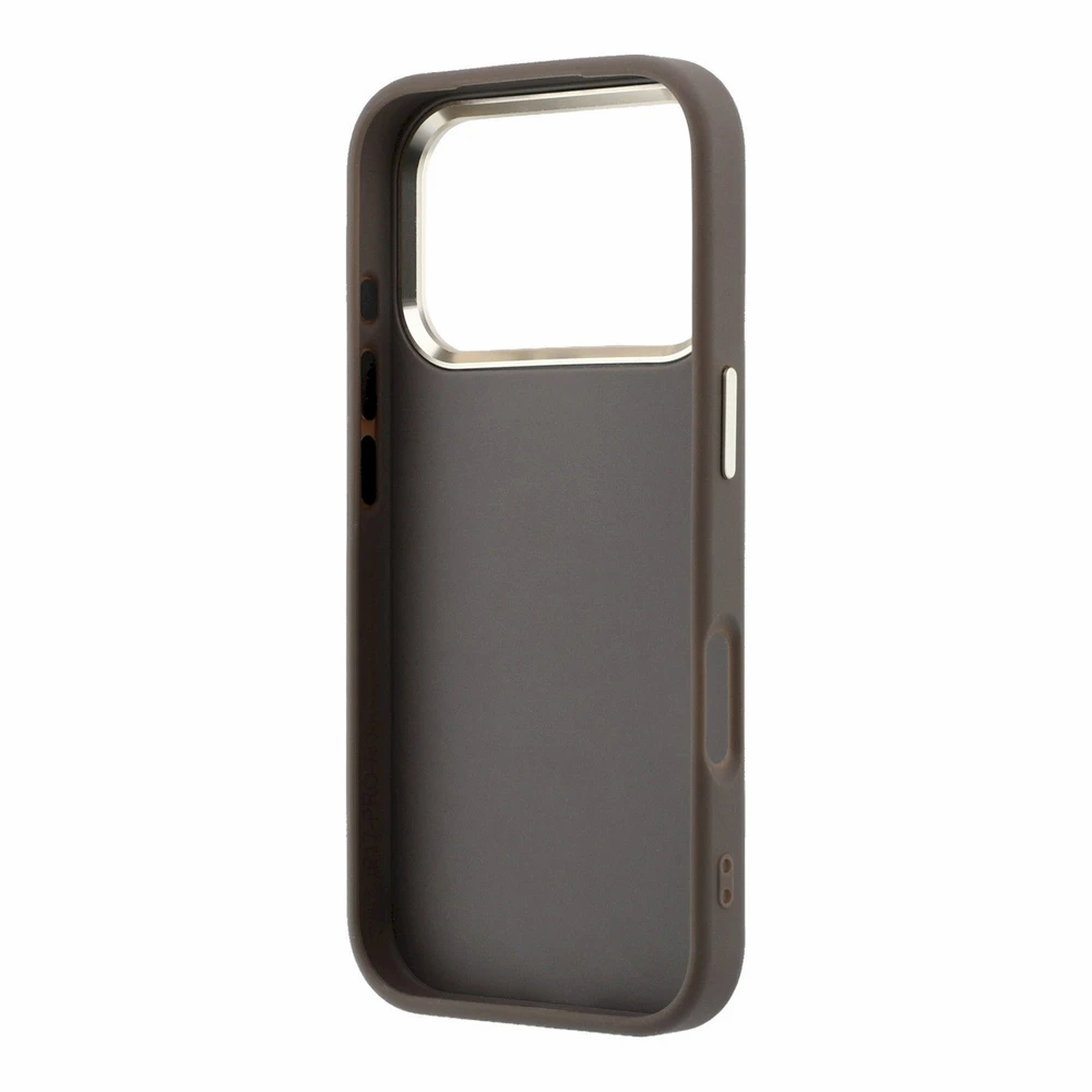 Dėklas Guess Case for IPHONE 18 Pro Max/17 Pro Max (Big Strass Logo 4G) ruda